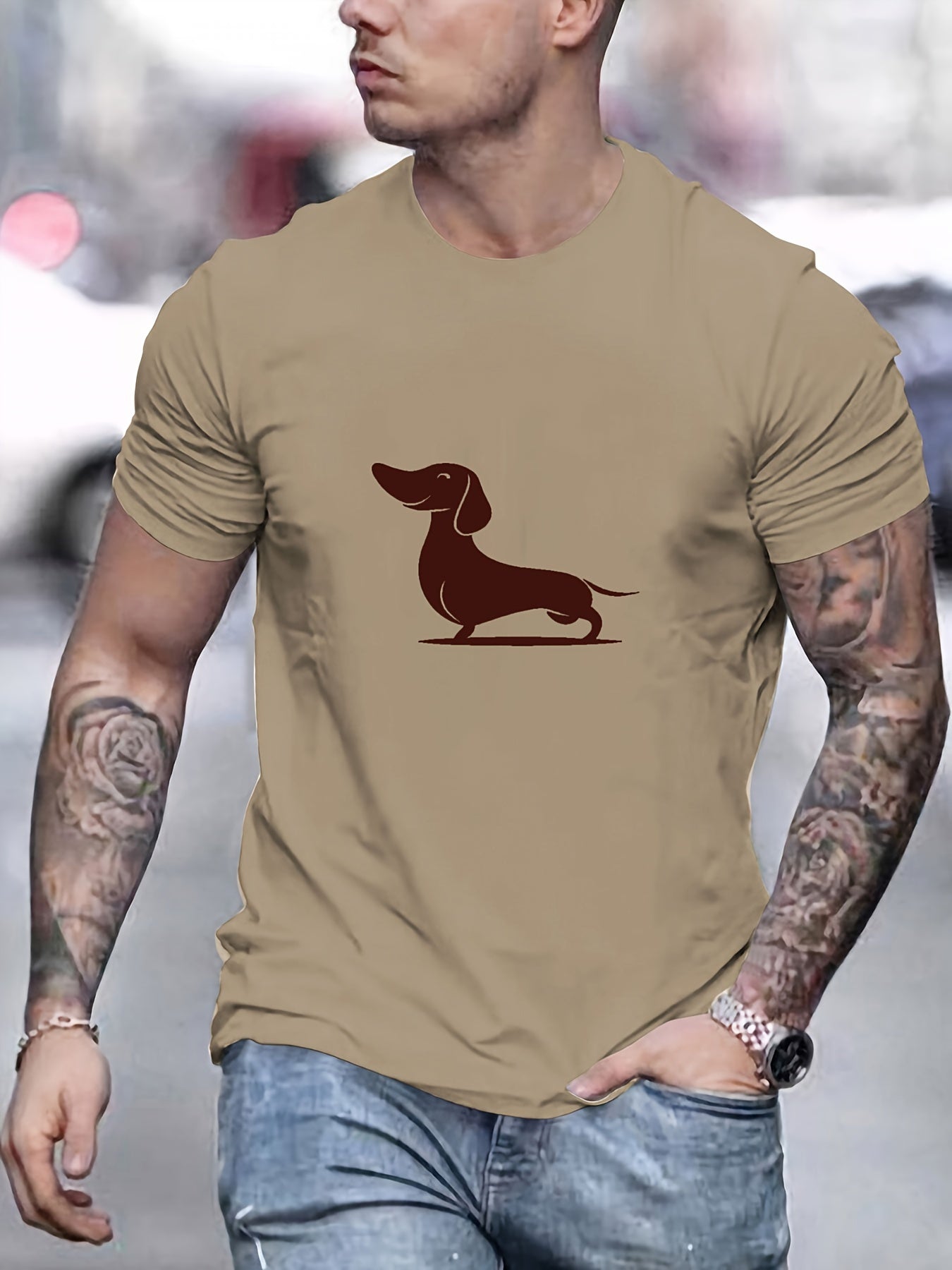 Camiseta con estampado hombre
