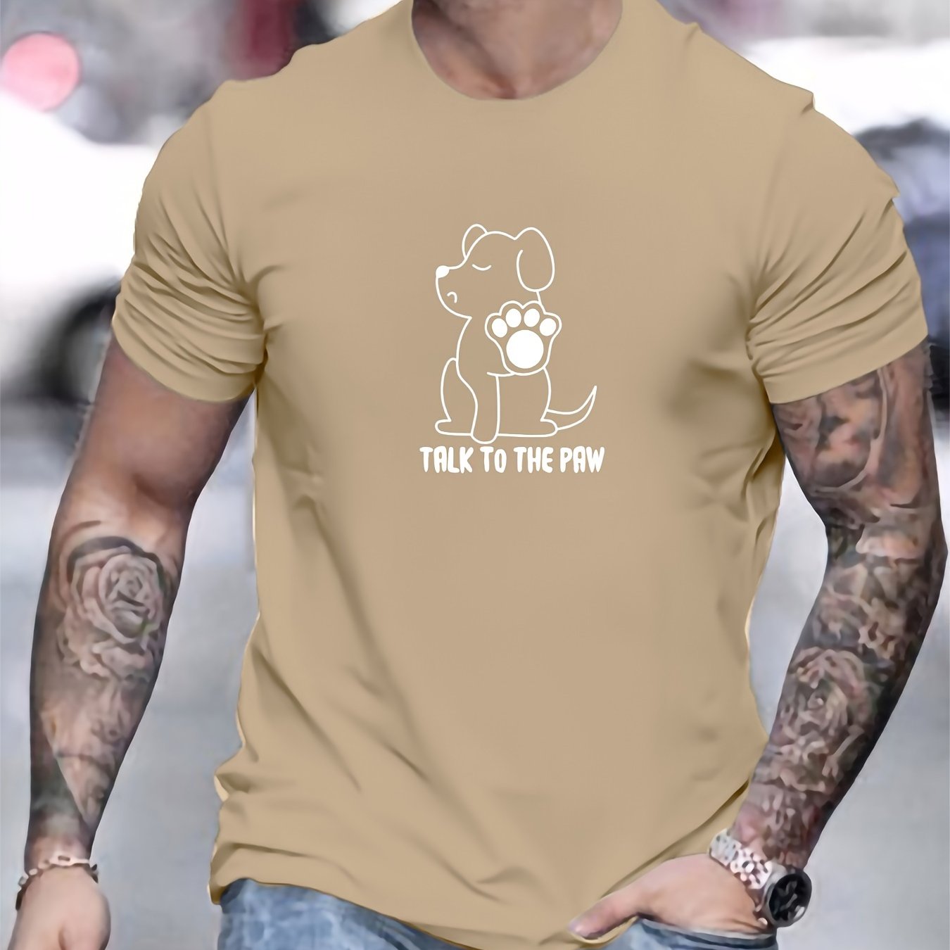 Camiseta con estampado hombre
