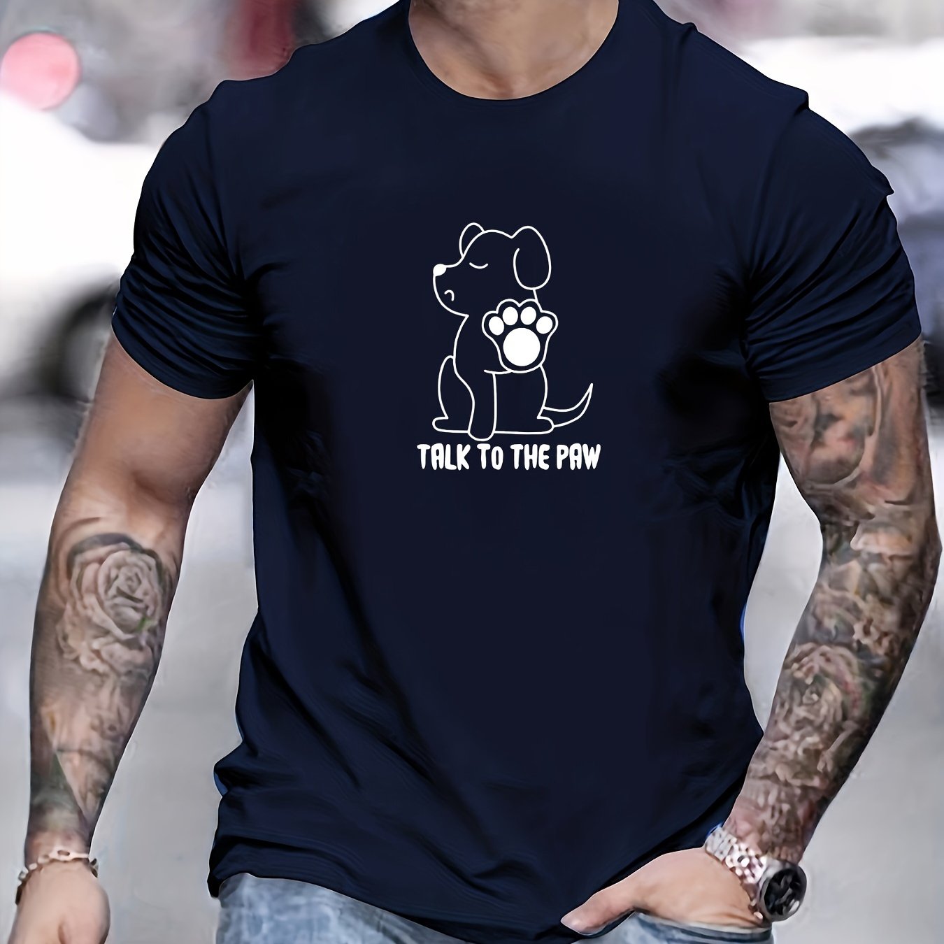 Camiseta con estampado hombre