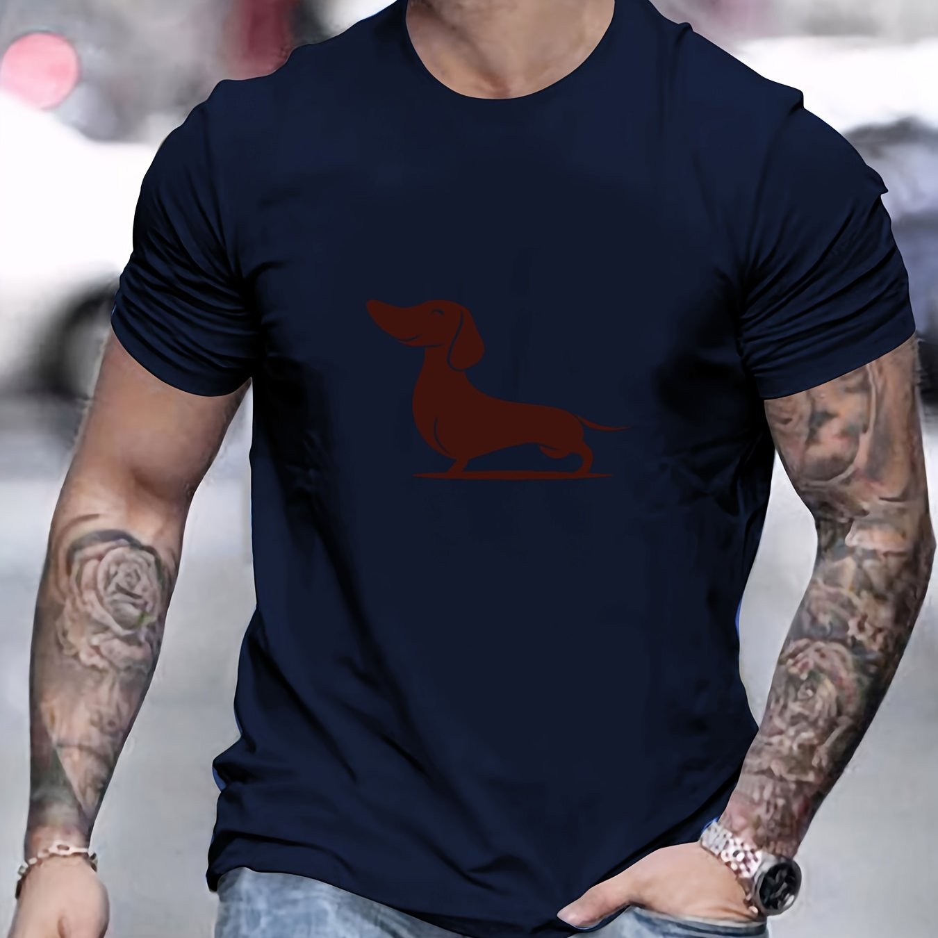 Camiseta con estampado hombre