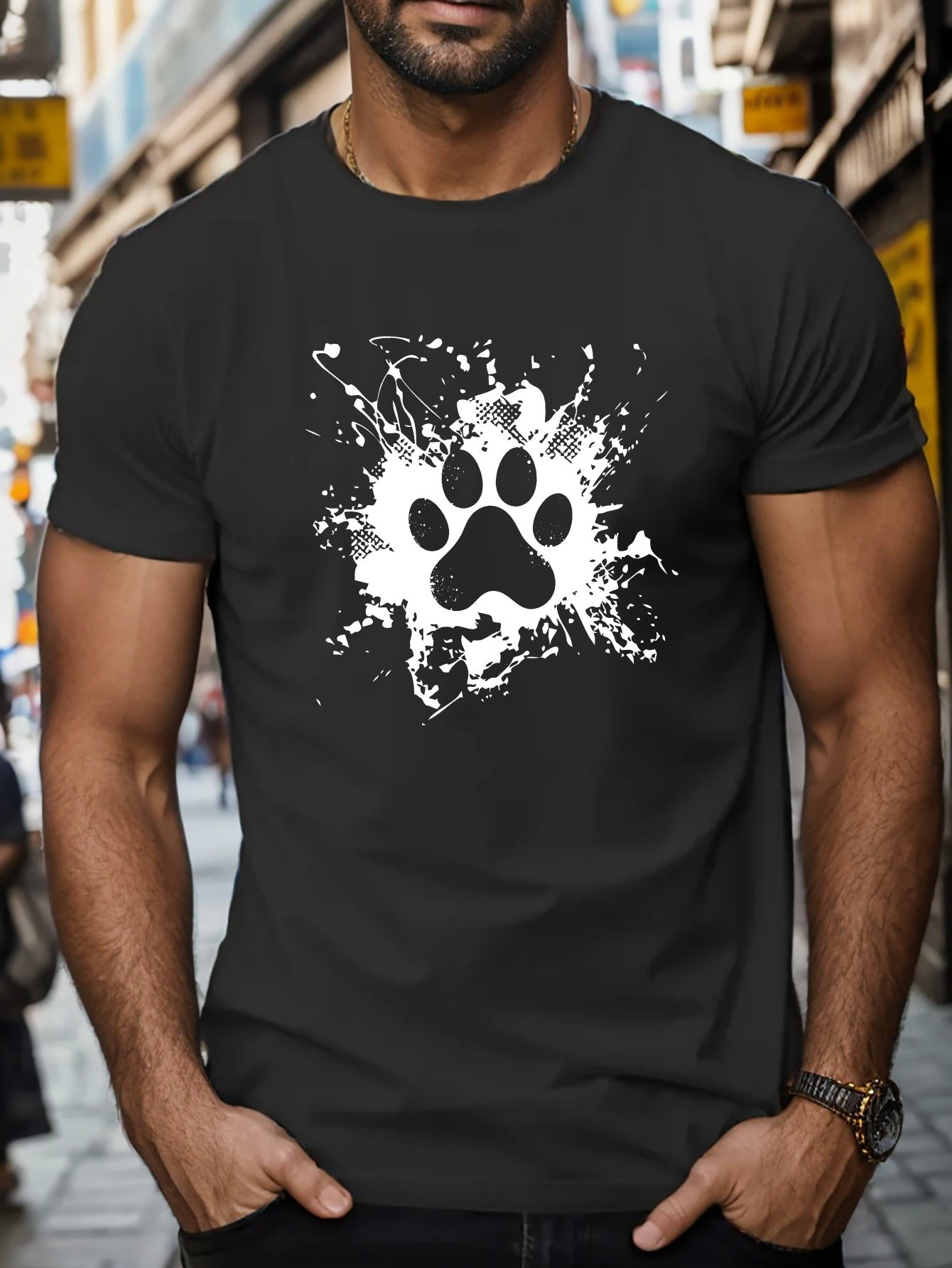 Camiseta con estampado hombre
