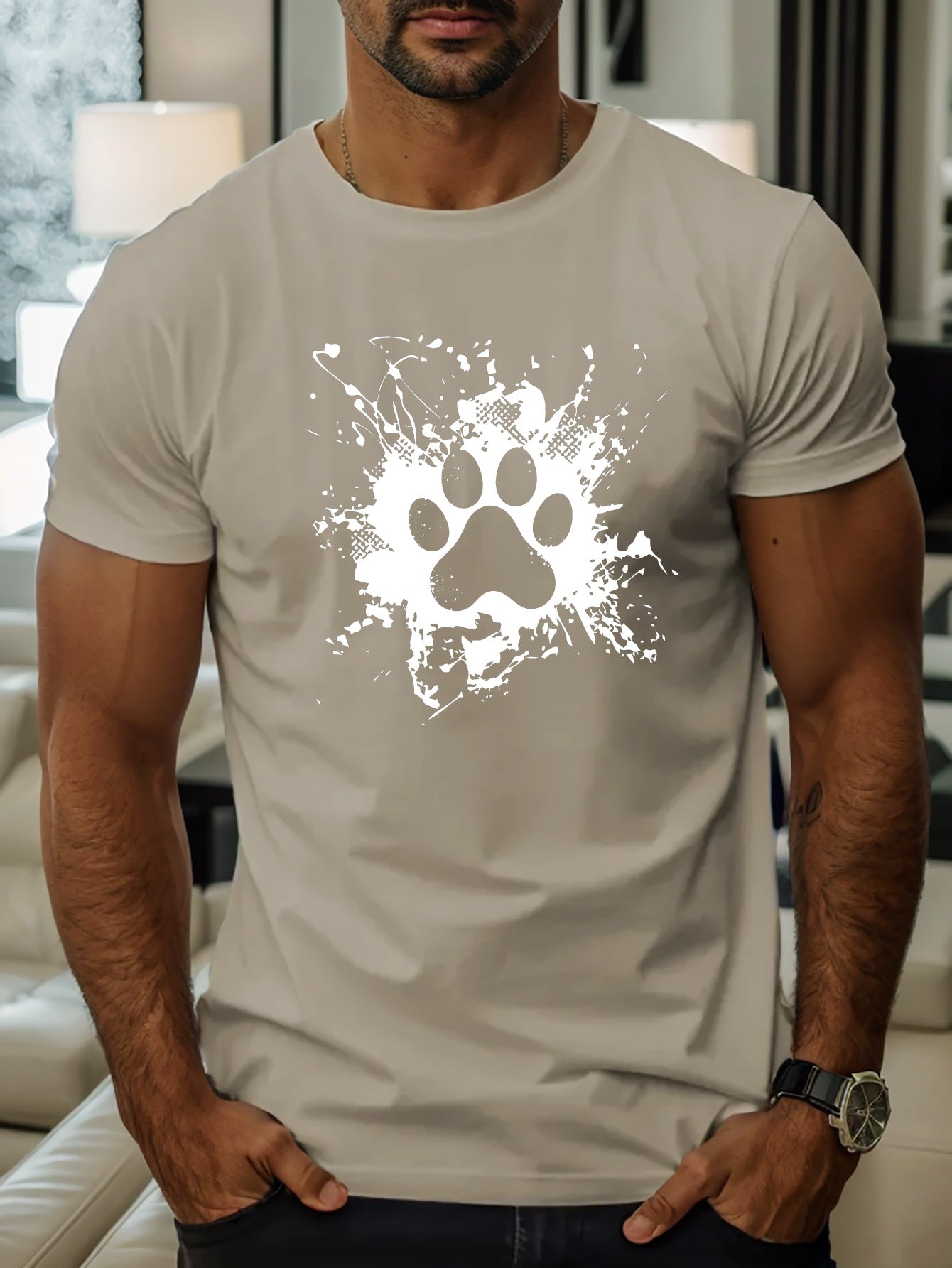 Camiseta con estampado hombre