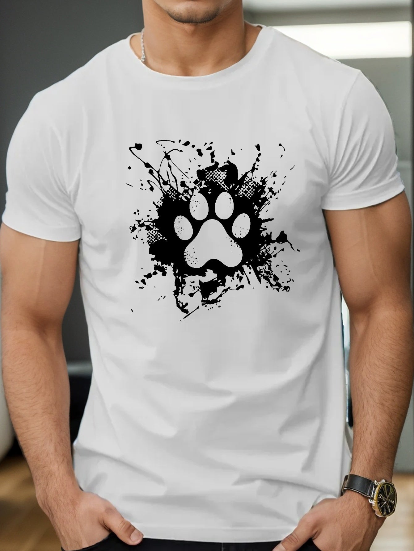 Camiseta con estampado hombre