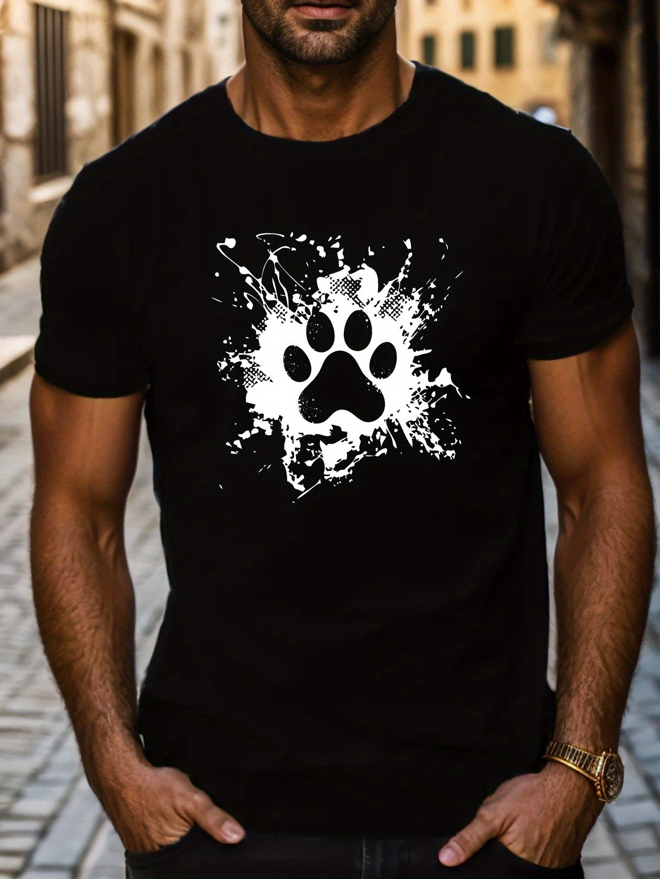 Camiseta con estampado hombre