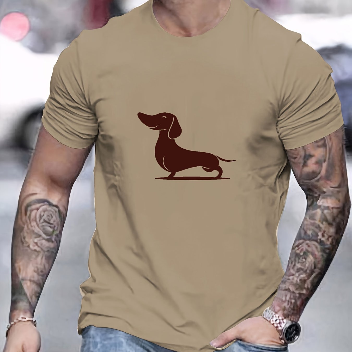 Camiseta con estampado hombre