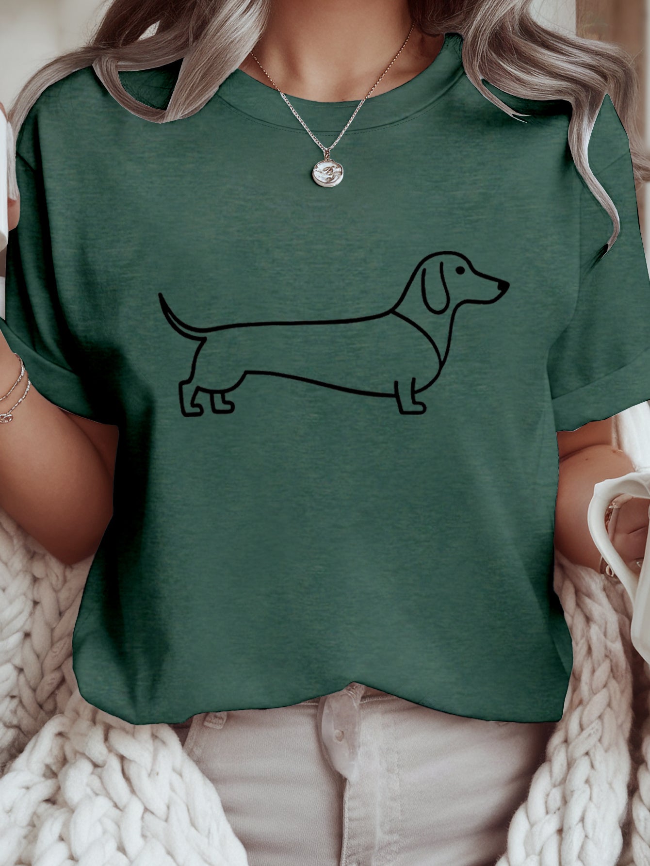 Camiseta con estampado mujer