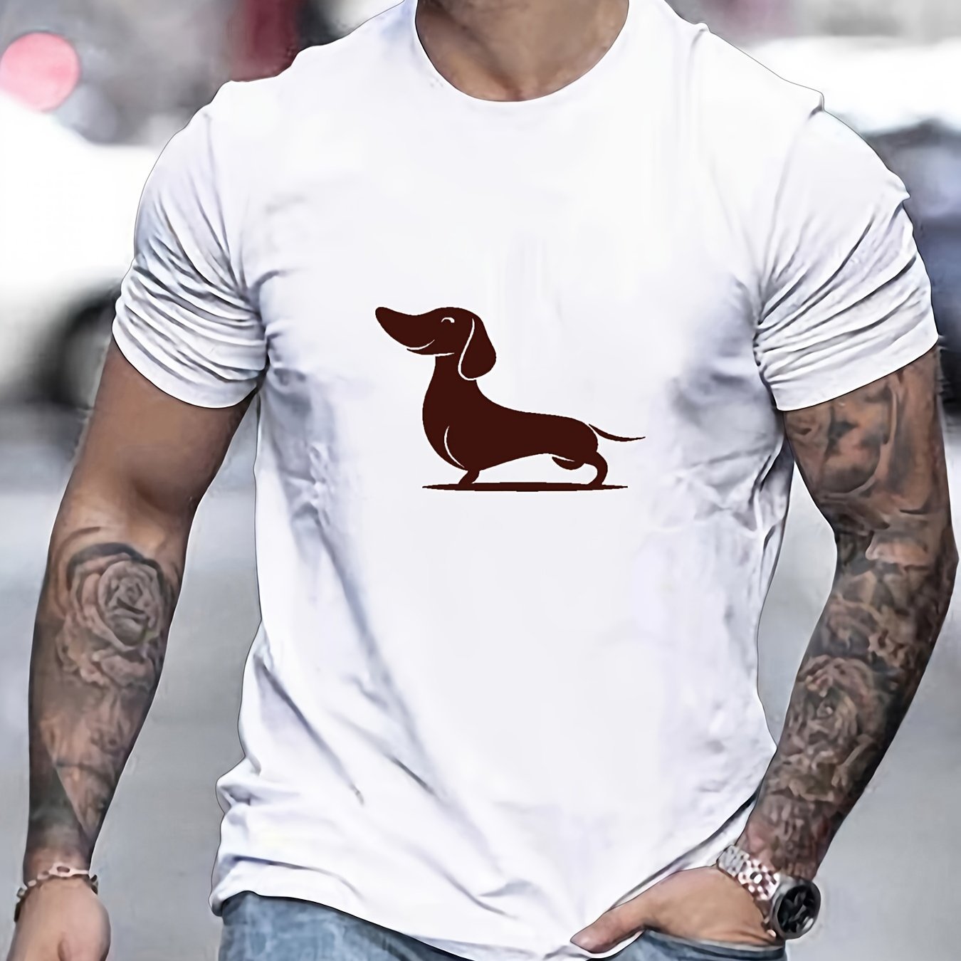 Camiseta con estampado hombre