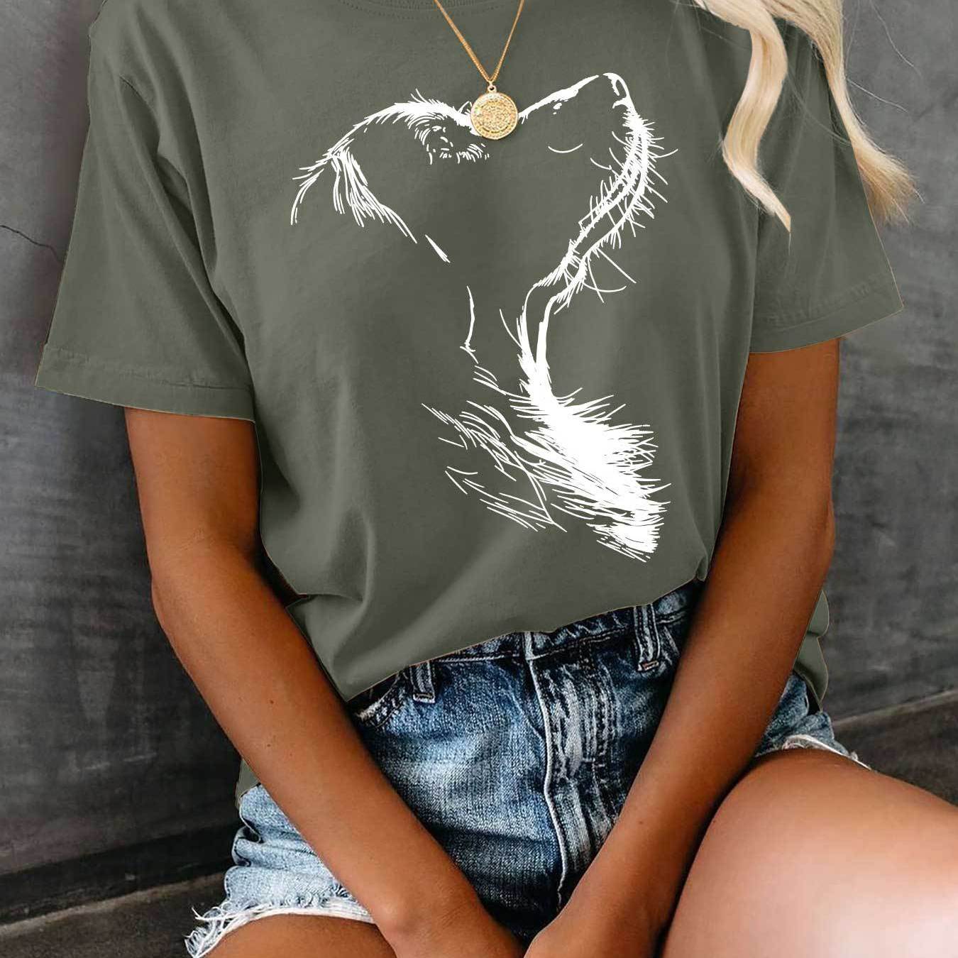 Camiseta con estampado mujer