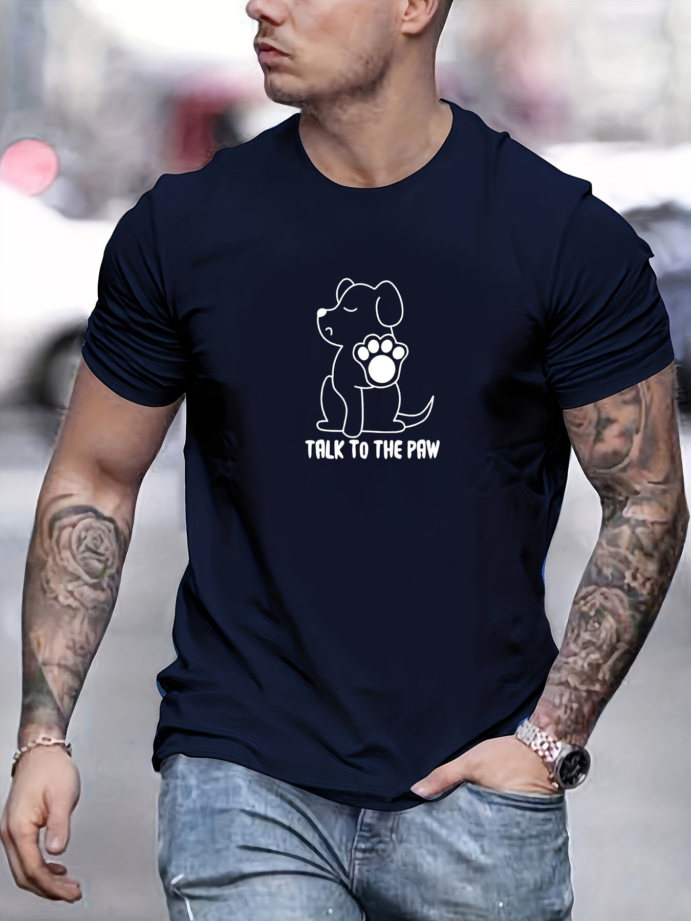 Camiseta con estampado hombre