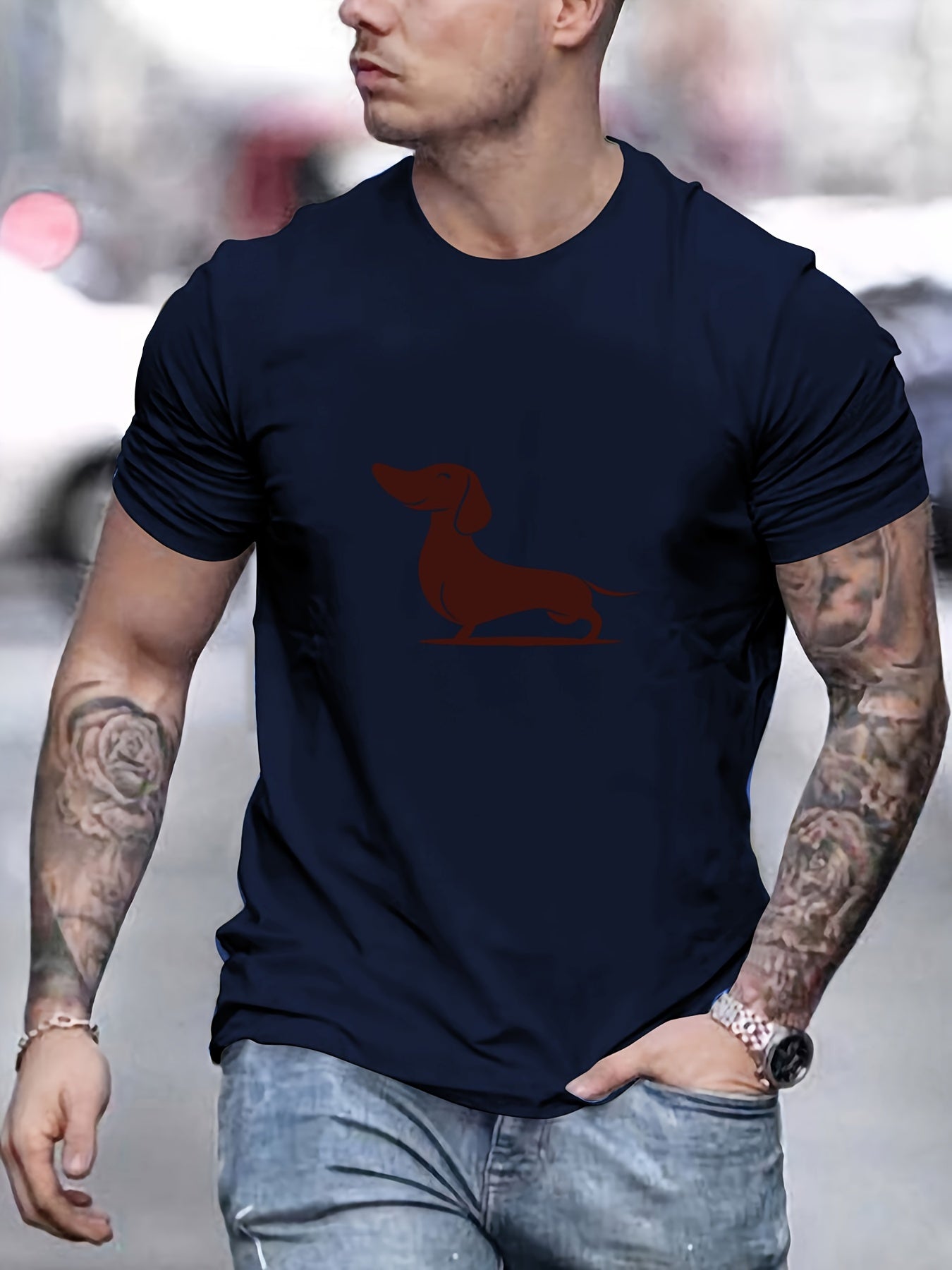Camiseta con estampado hombre