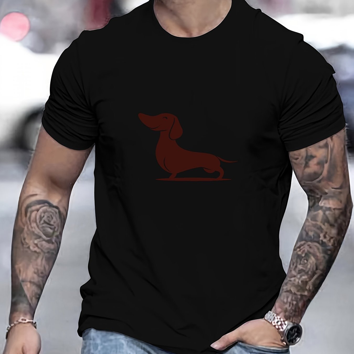 Camiseta con estampado hombre