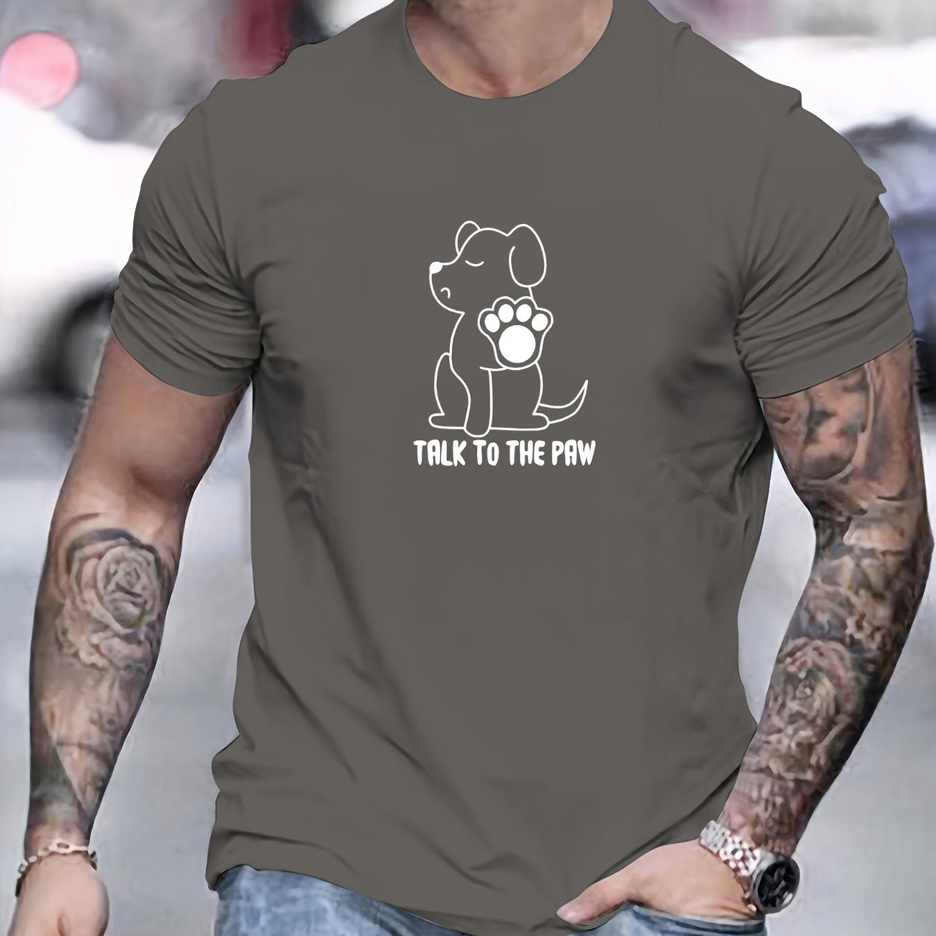 Camiseta con estampado hombre