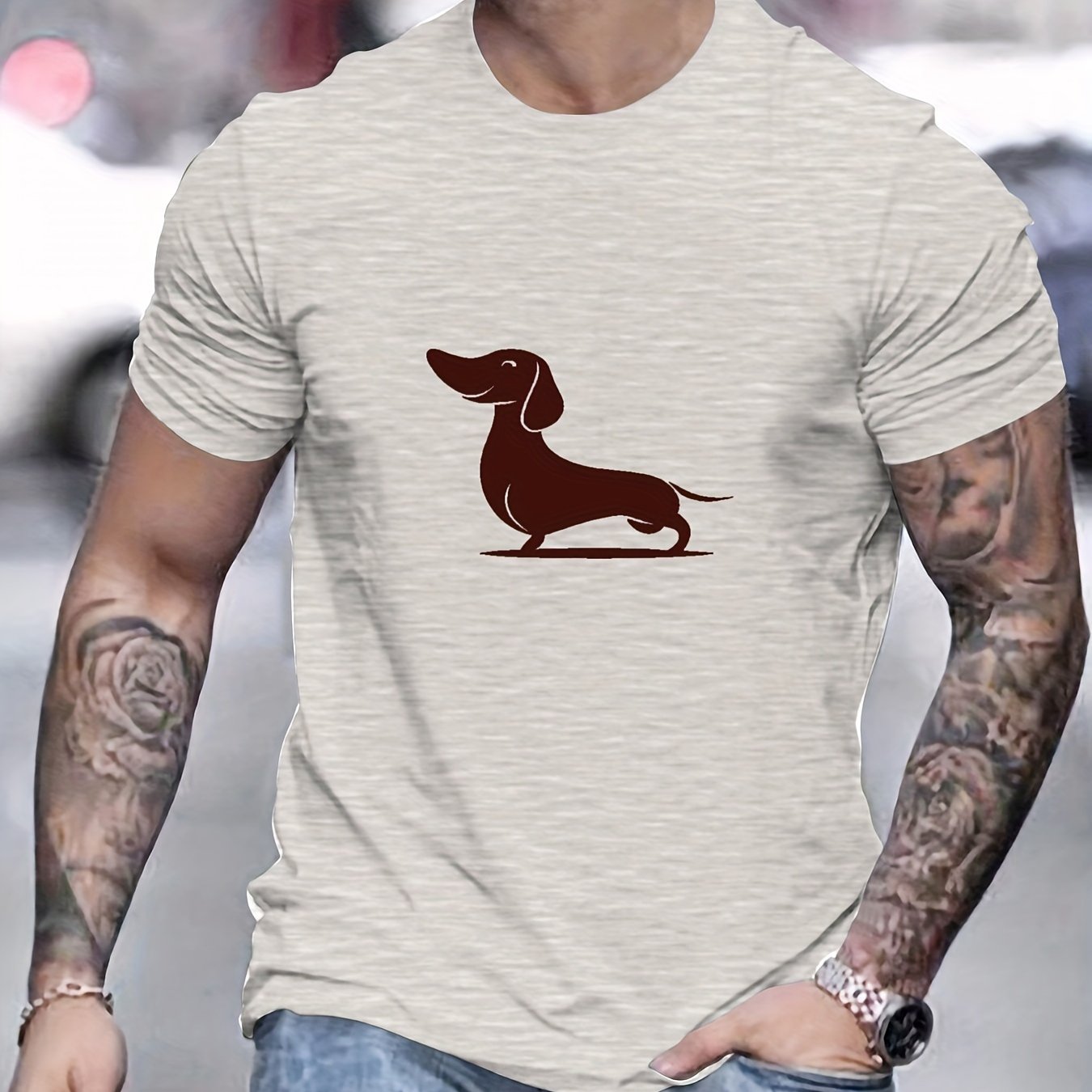 Camiseta con estampado hombre