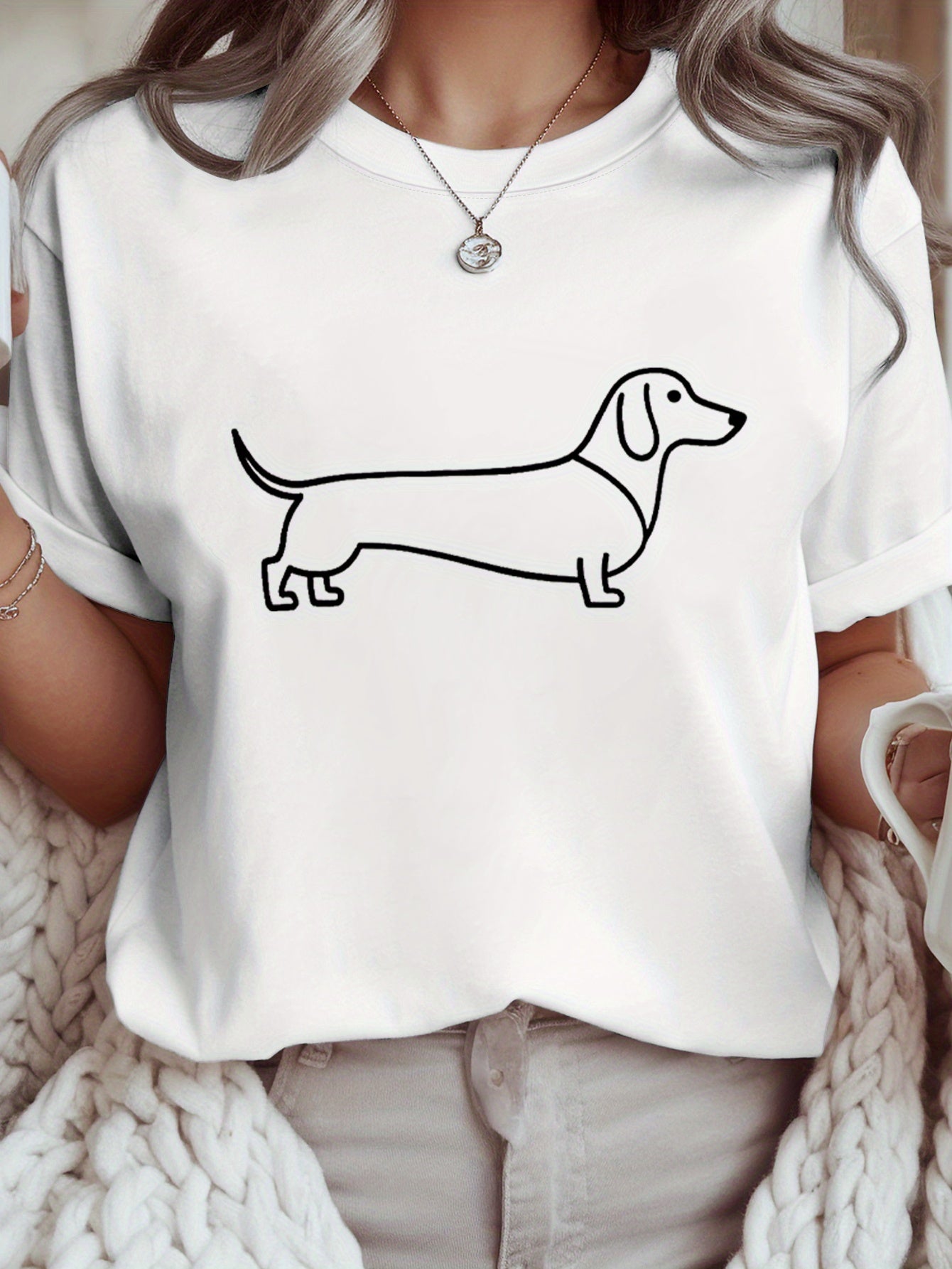 Camiseta con estampado mujer