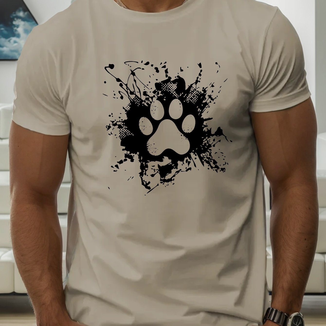 Camiseta con estampado hombre