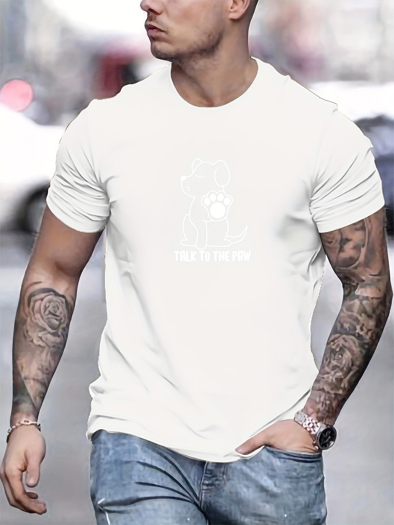 Camiseta con estampado hombre