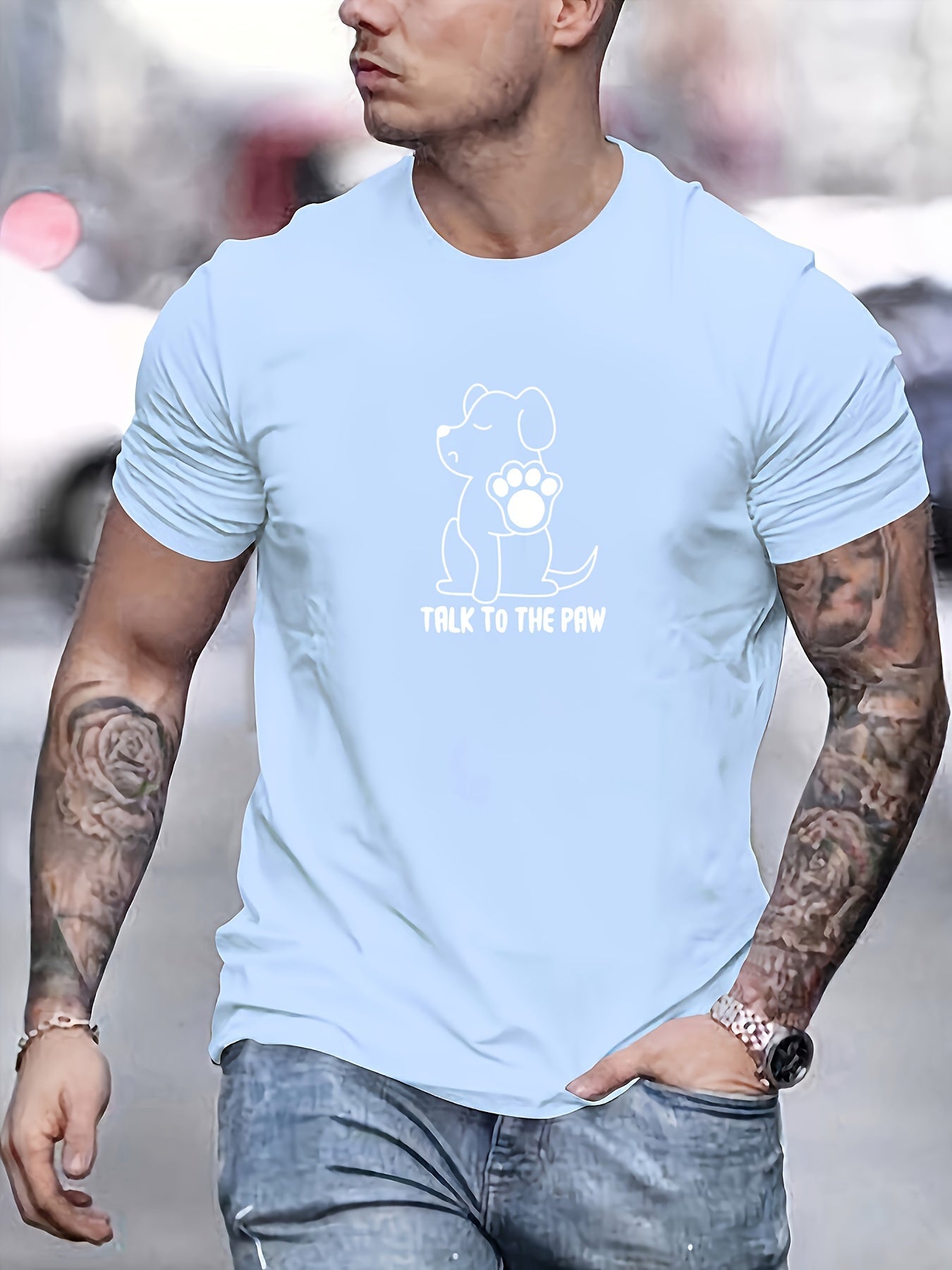 Camiseta con estampado hombre