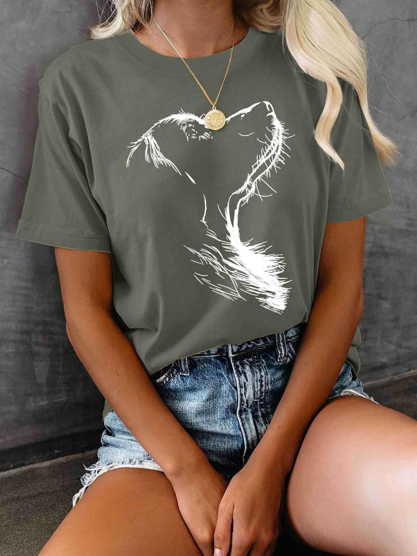 Camiseta con estampado mujer