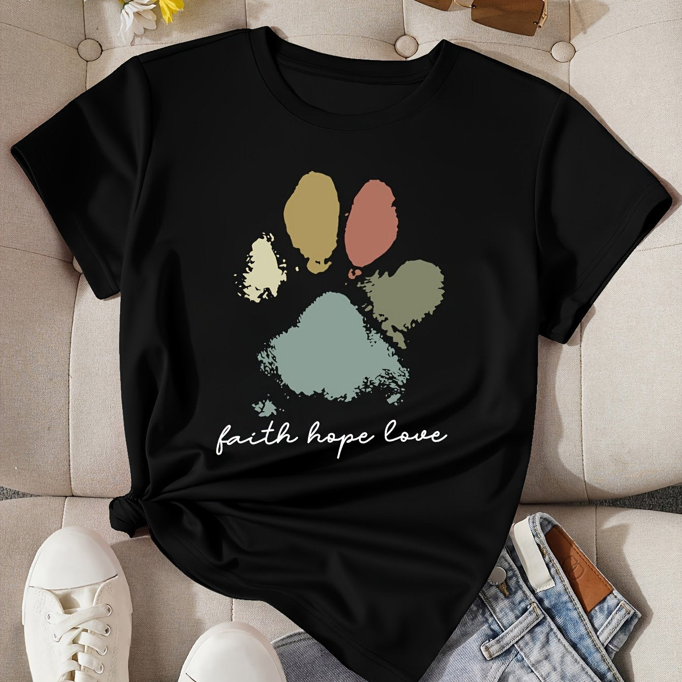 Camiseta con estampado mujer