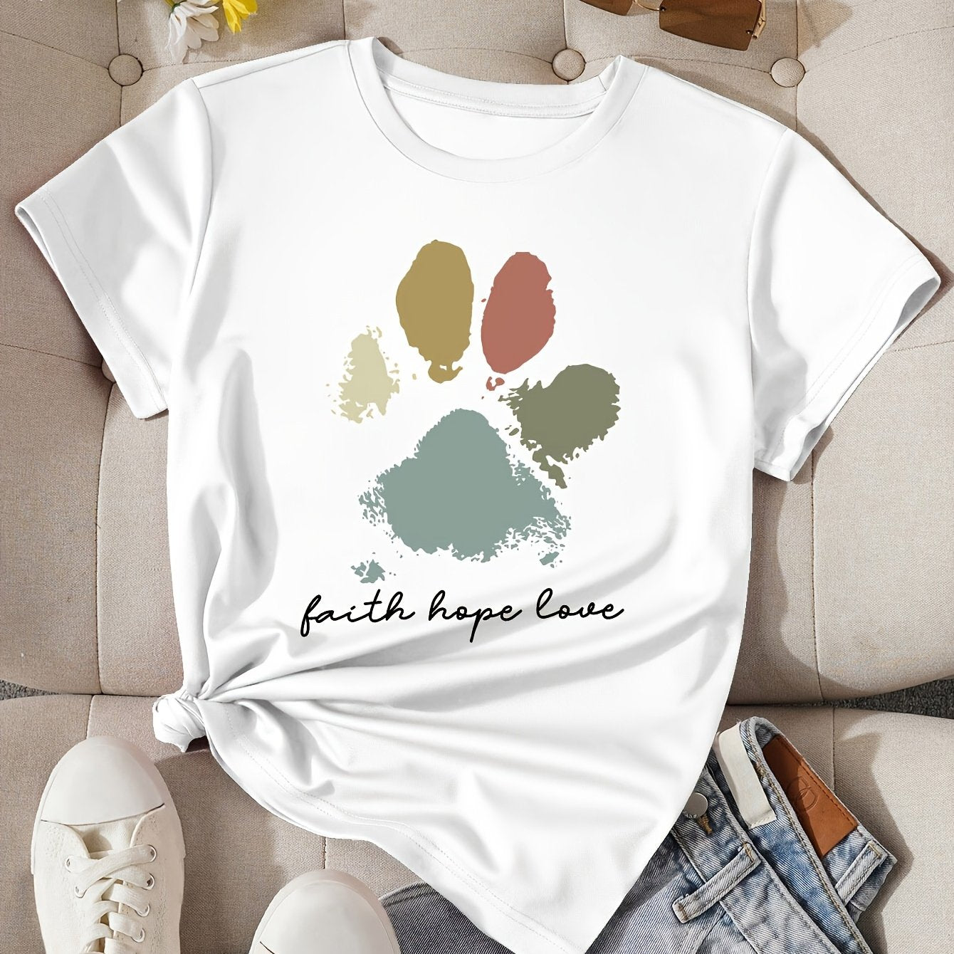 Camiseta con estampado mujer