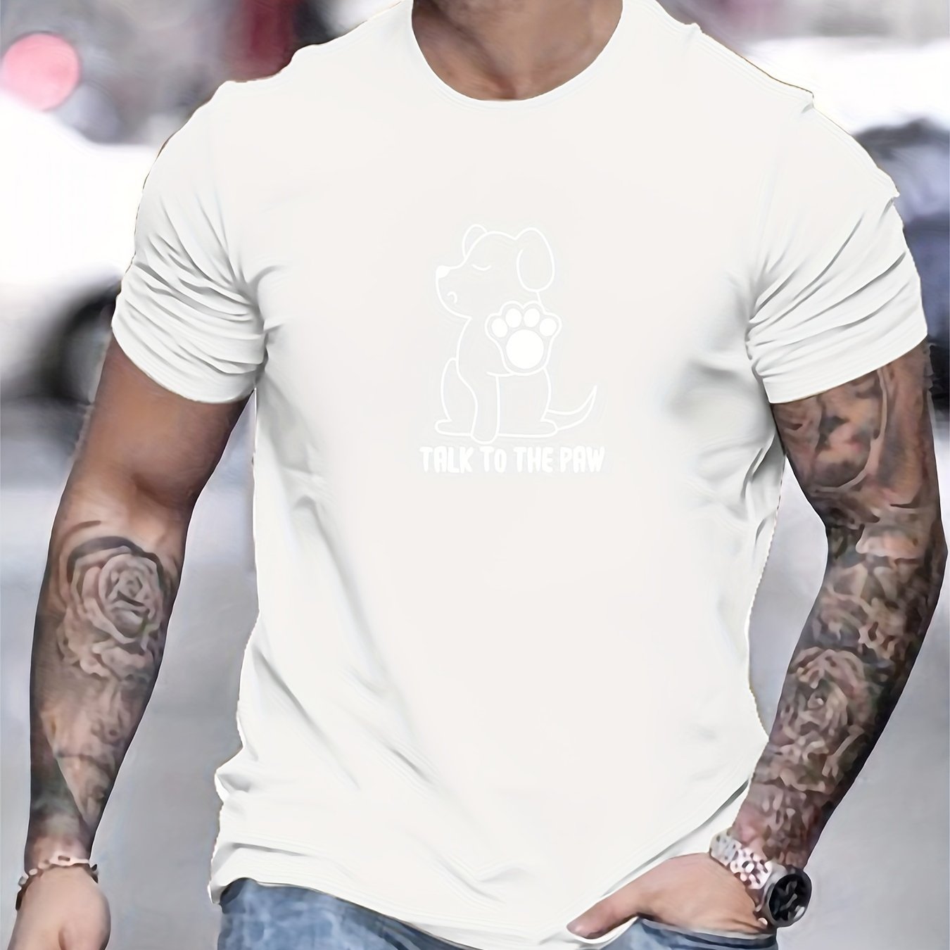 Camiseta con estampado hombre