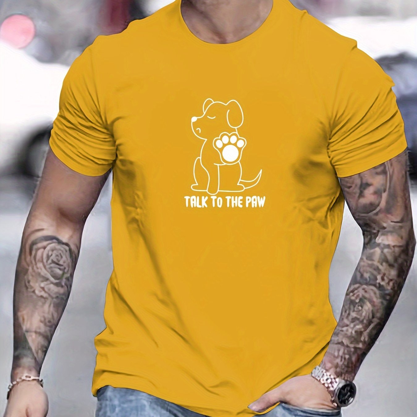 Camiseta con estampado hombre