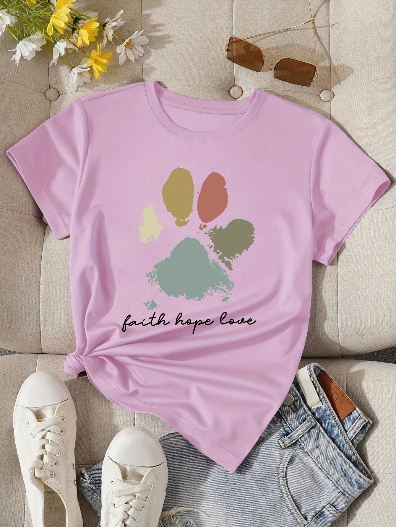 Camiseta con estampado mujer
