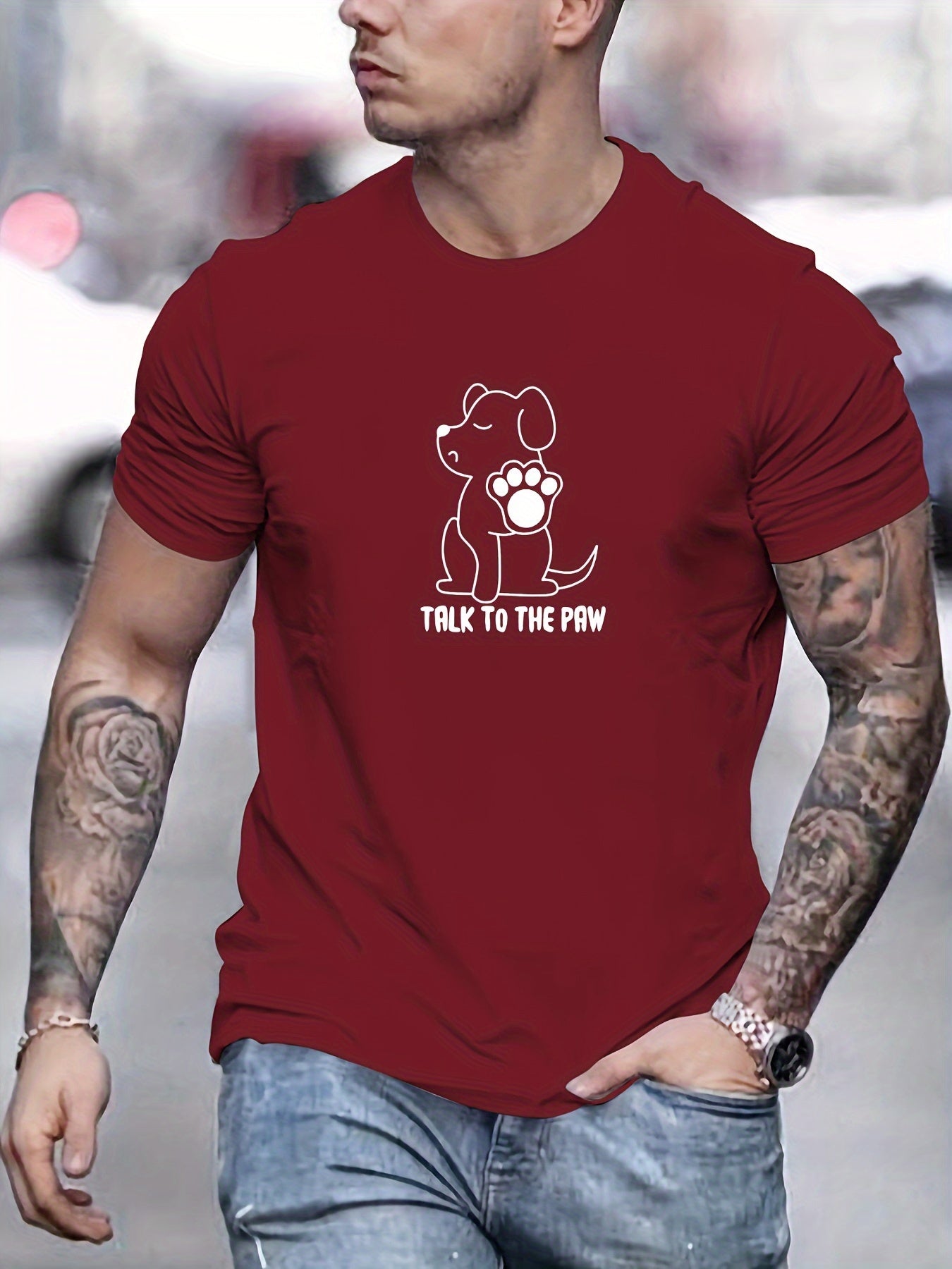 Camiseta con estampado hombre