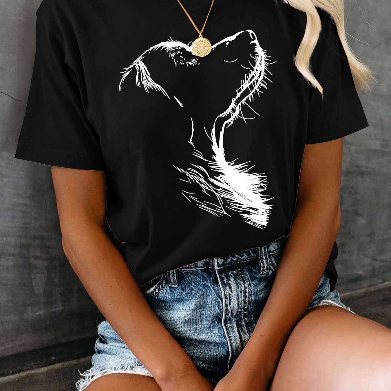 Camiseta con estampado mujer