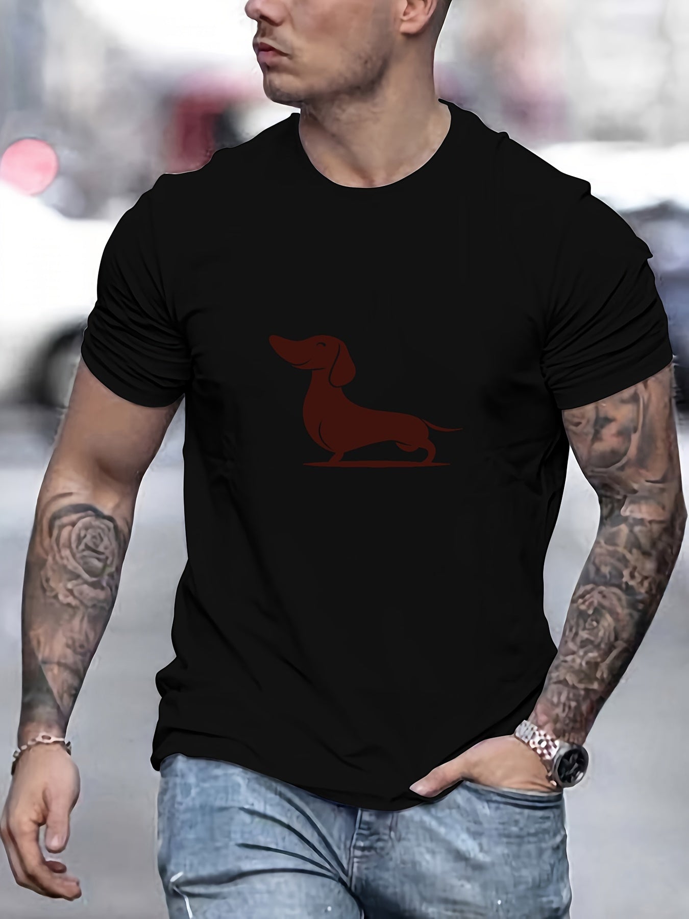 Camiseta con estampado hombre