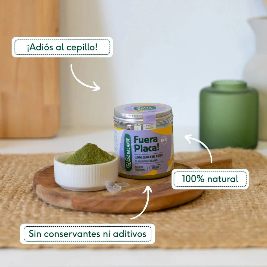 FUERA PLACA | Suplemento para eliminar el sarro y el mal aliento