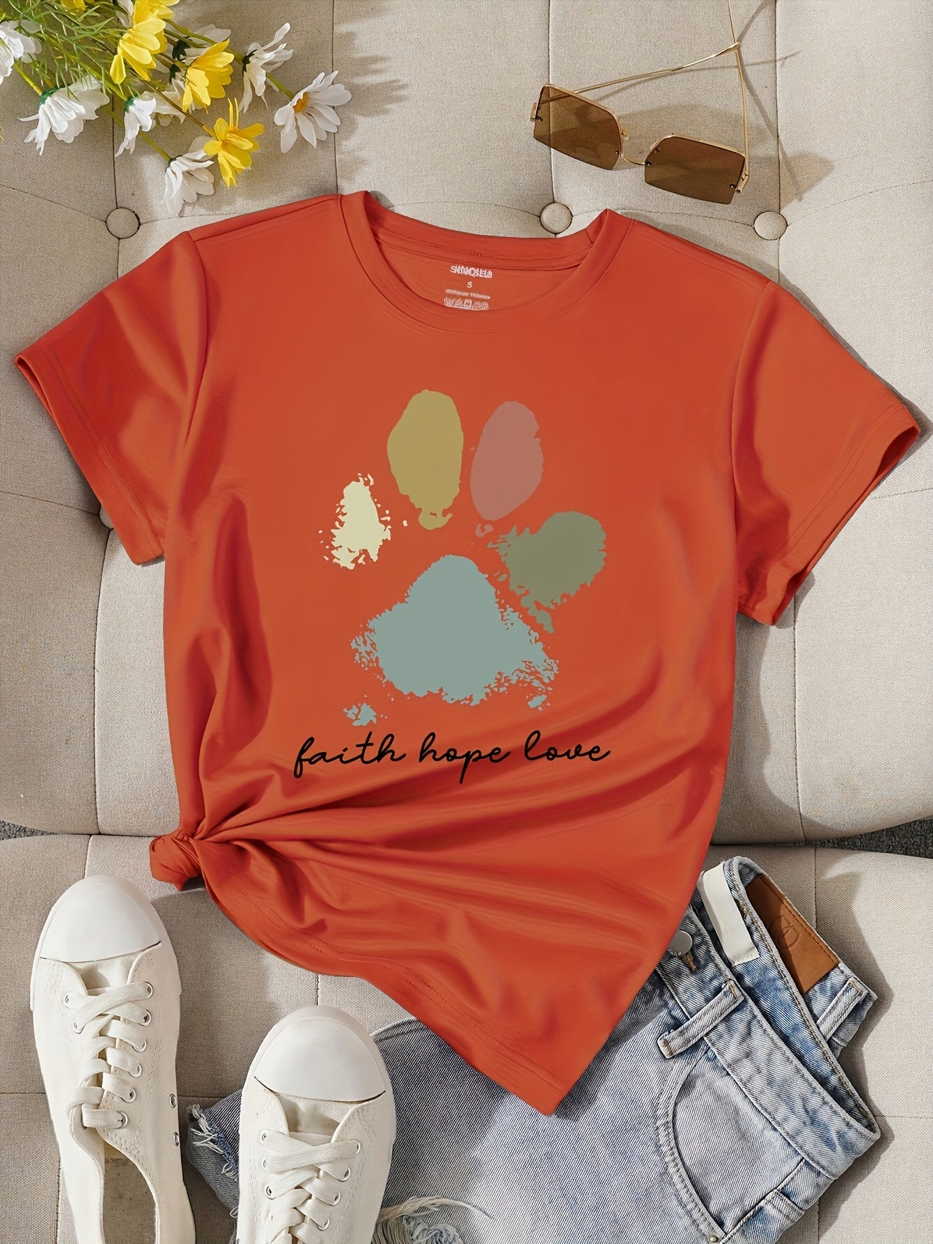 Camiseta con estampado mujer