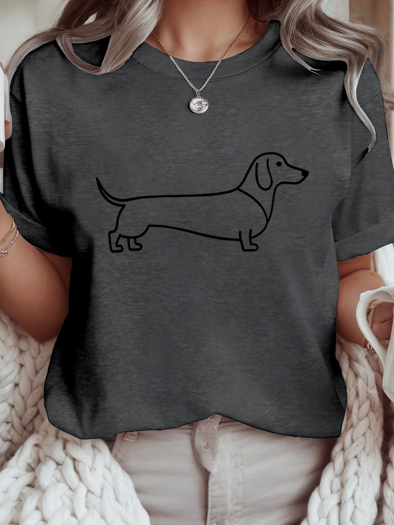Camiseta con estampado mujer