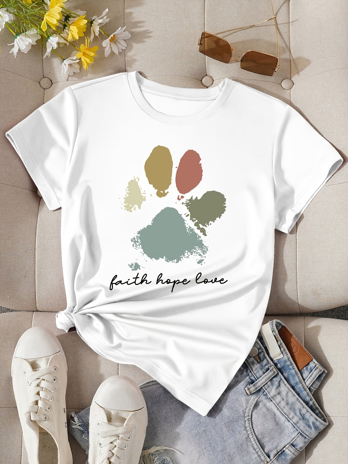 Camiseta con estampado mujer