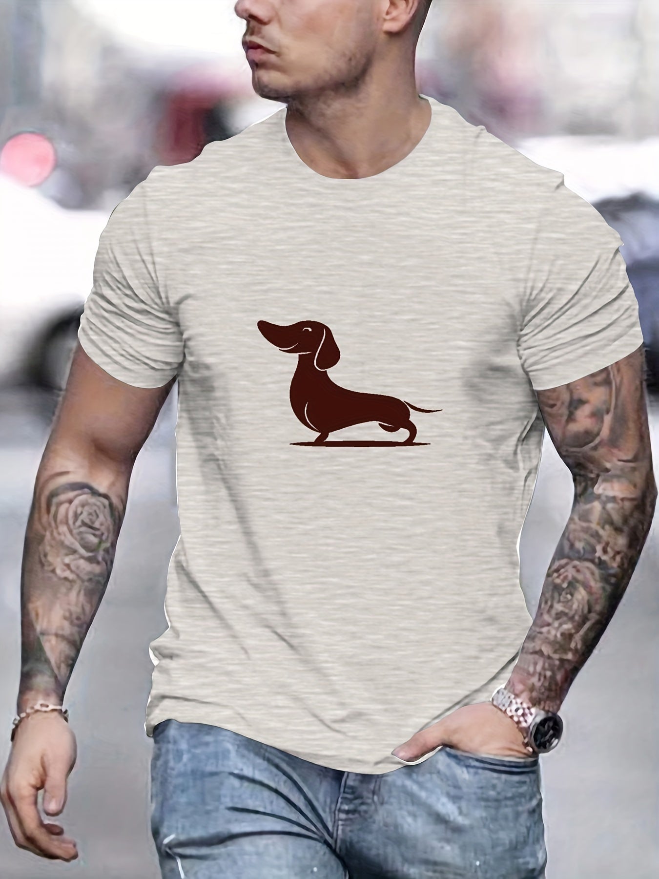 Camiseta con estampado hombre