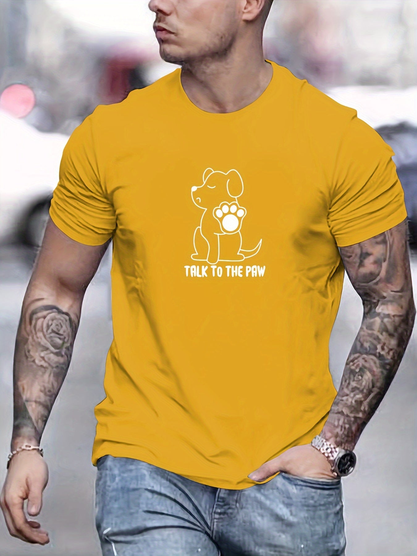 Camiseta con estampado hombre