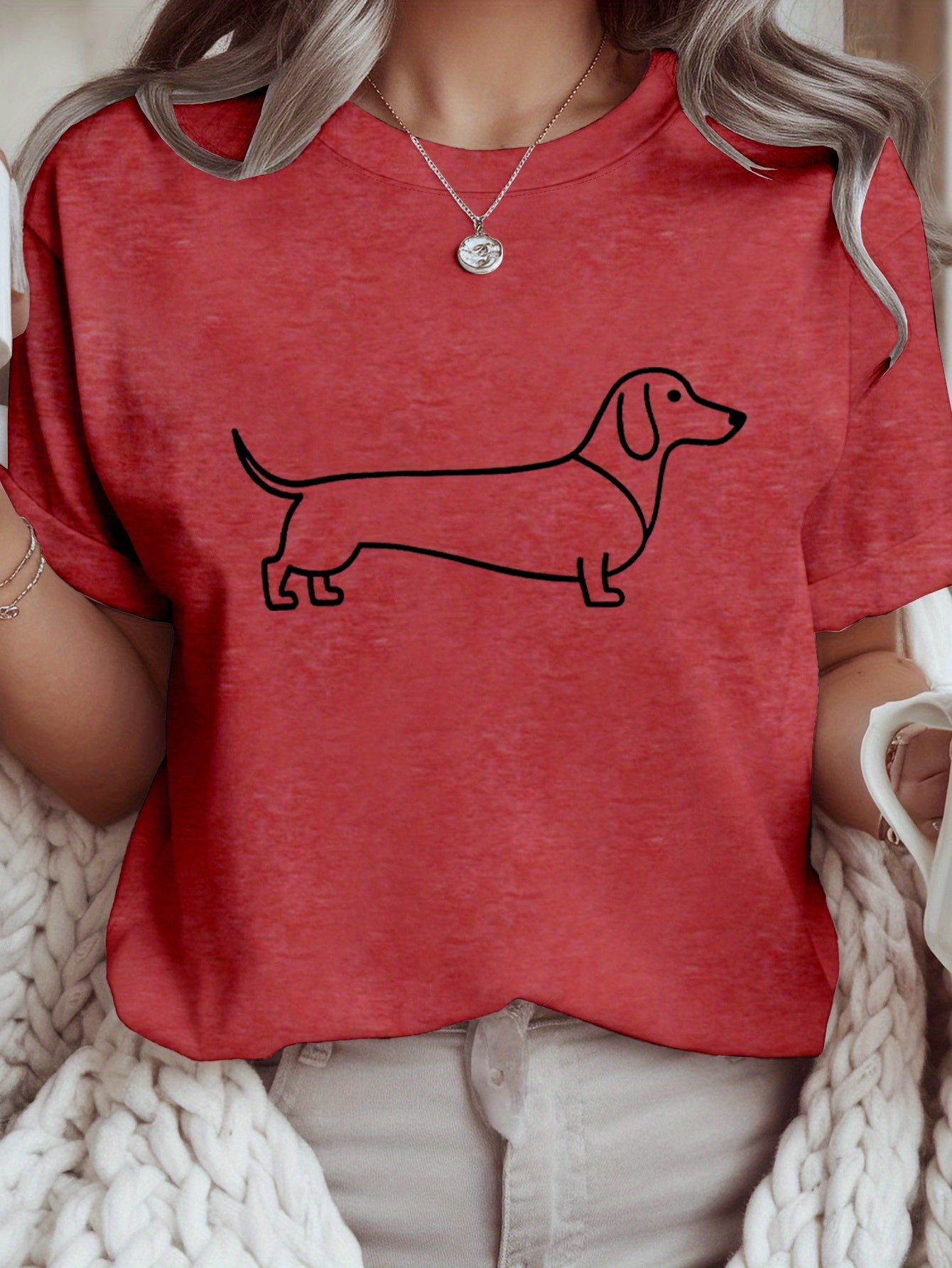 Camiseta con estampado mujer