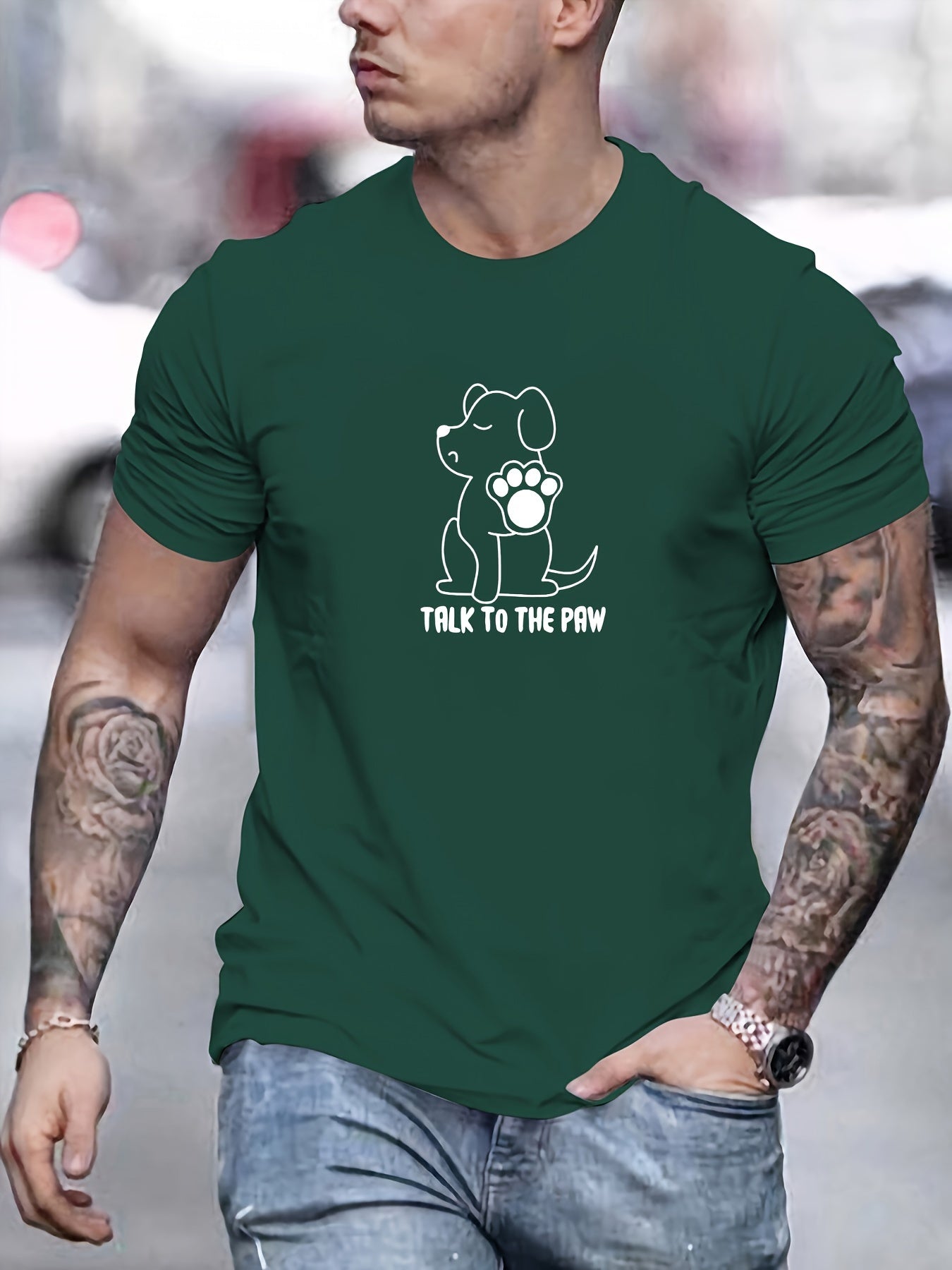 Camiseta con estampado hombre