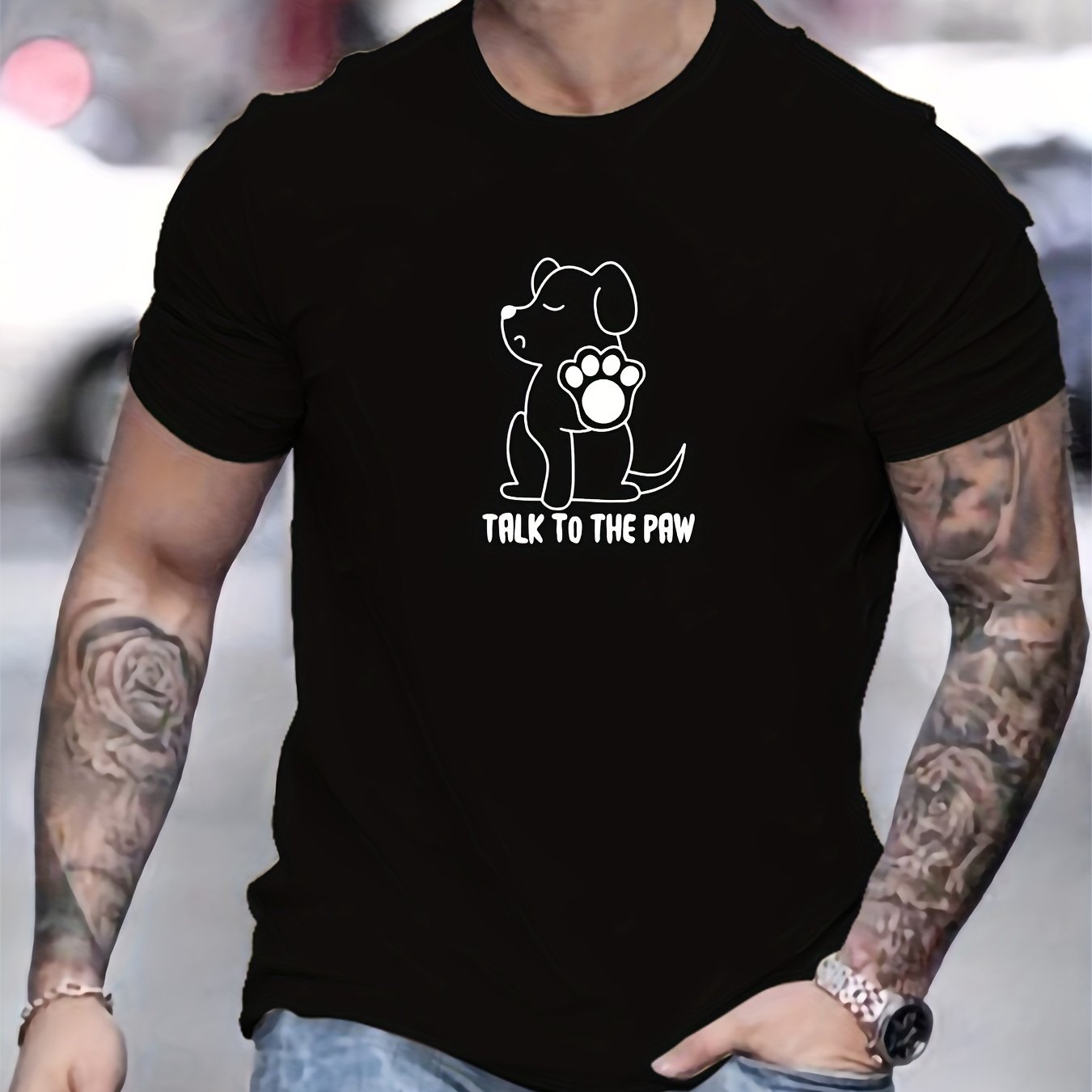 Camiseta con estampado hombre