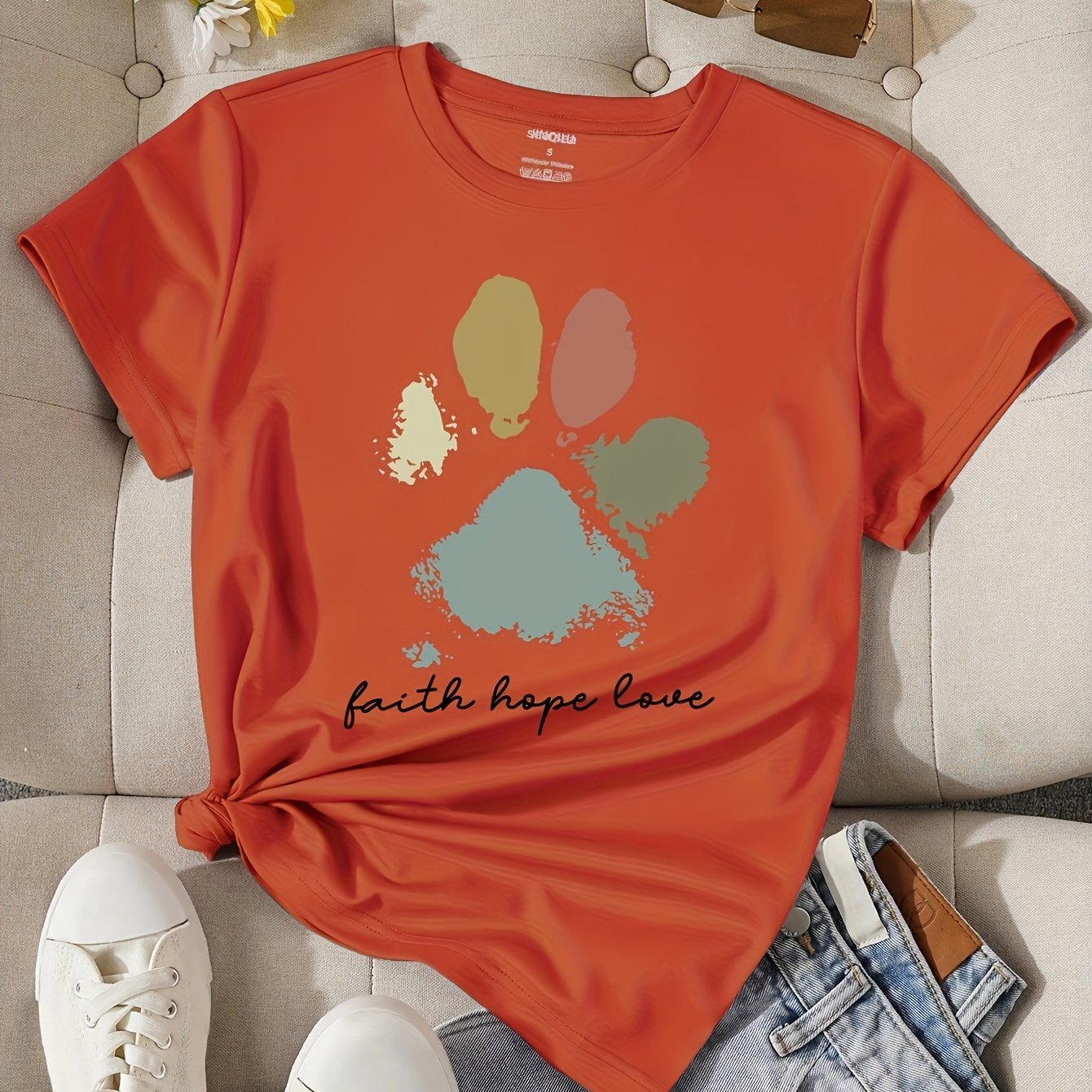 Camiseta con estampado mujer