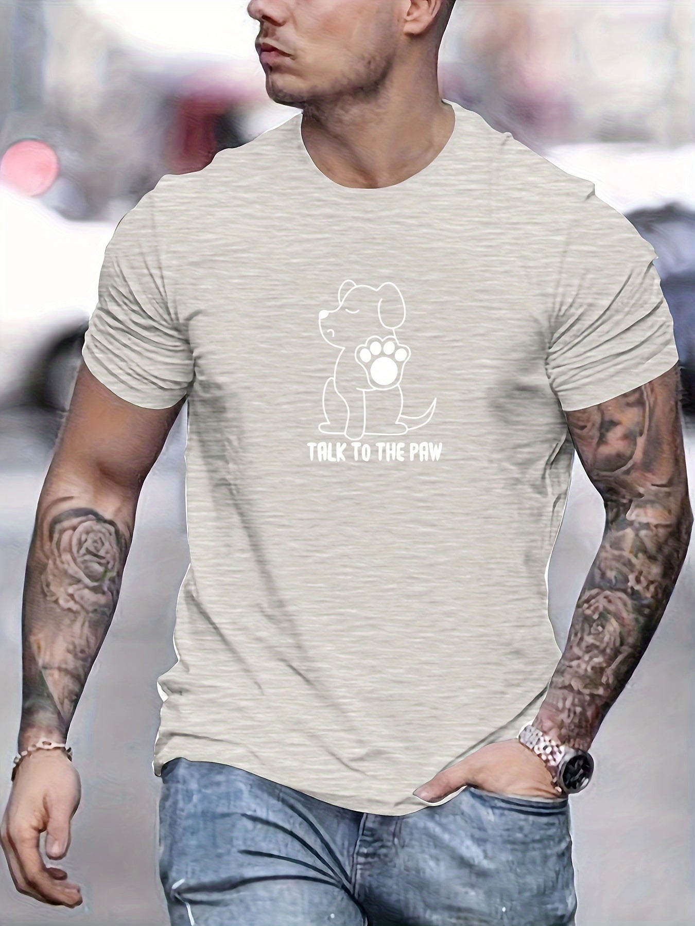 Camiseta con estampado hombre