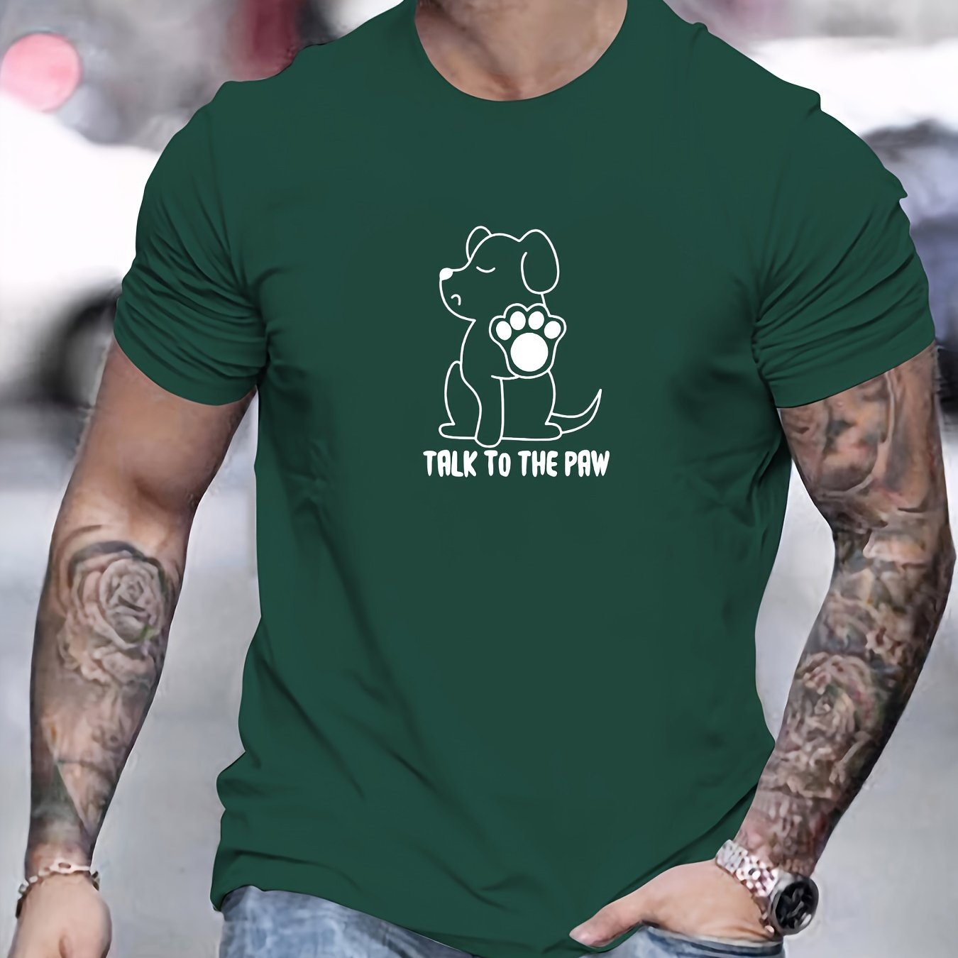 Camiseta con estampado hombre