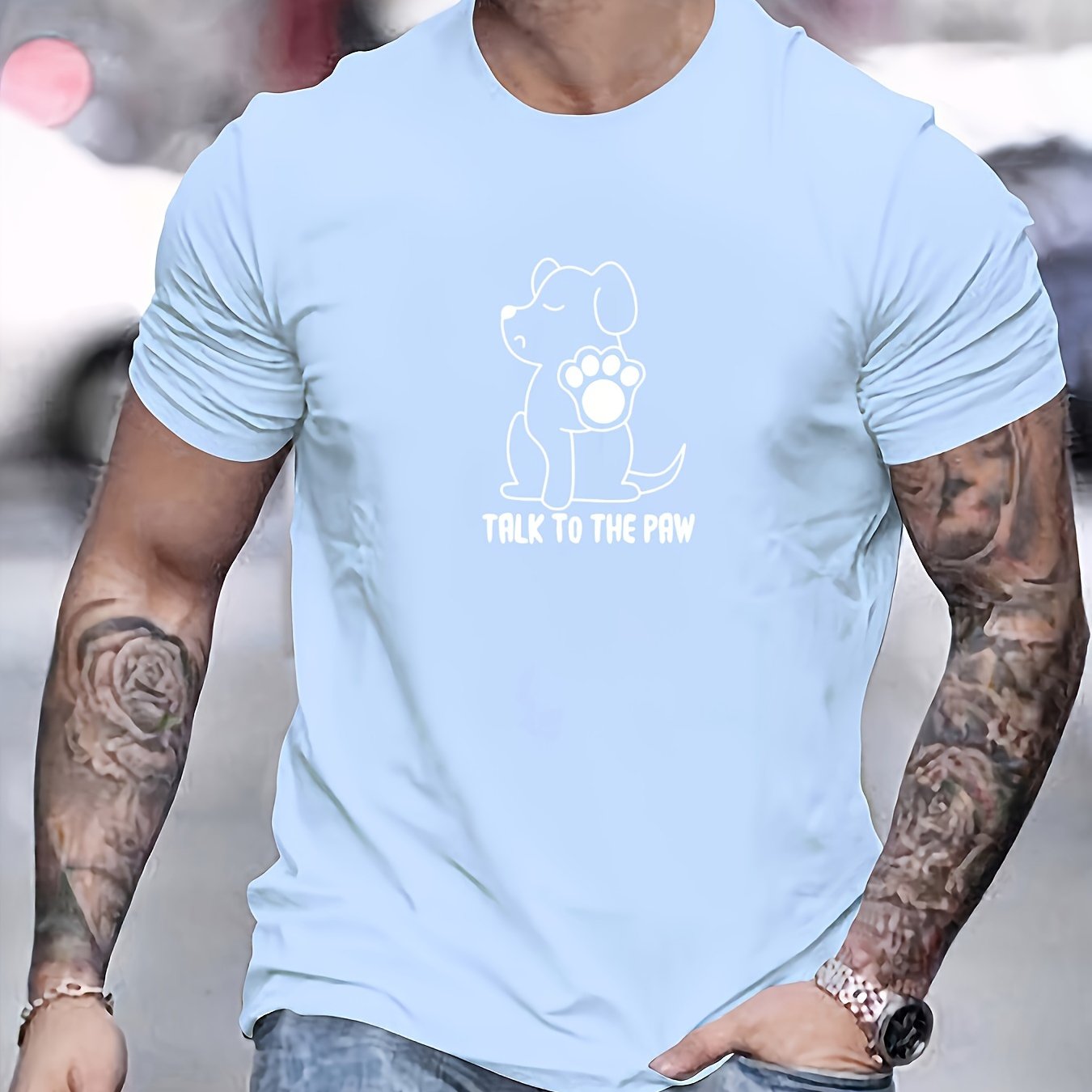 Camiseta con estampado hombre