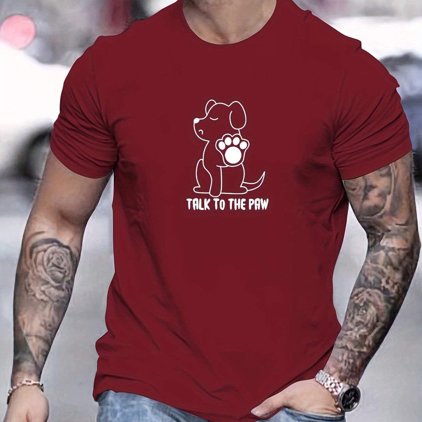 Camiseta con estampado hombre