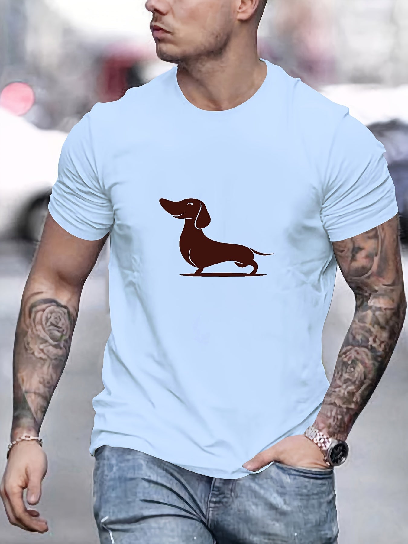 Camiseta con estampado hombre