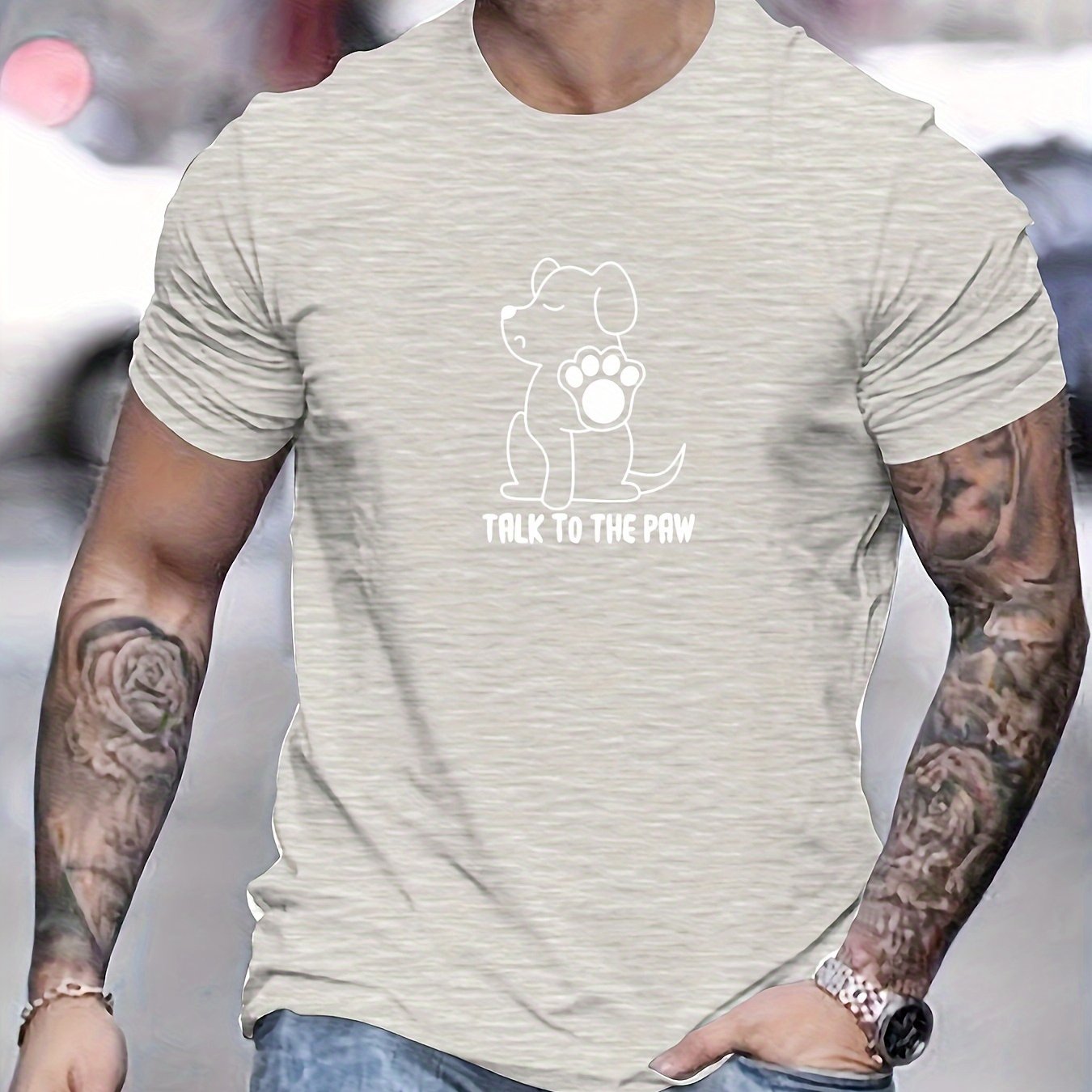 Camiseta con estampado hombre