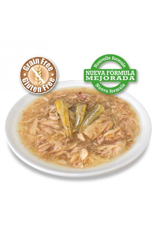 LATA Atún blanco y anchoas en salsa.80gr.