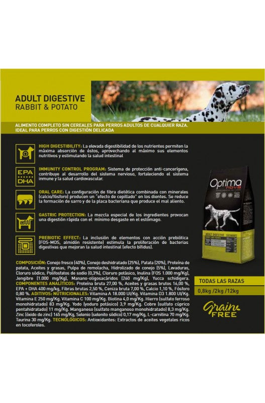 OPTIMA NOVA ADULT DIGESTIVE 2 KG.