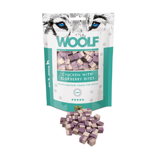 Snack Woolf Bocaditos de Pollo y Arándanos 100gr