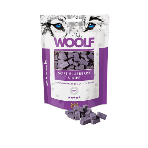 Snack Woolf Tiras Tiernas de Arándanos 100gr